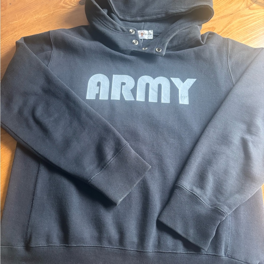 BAPE Vintage  ARMY Black Hoodie BABY MILO Size S